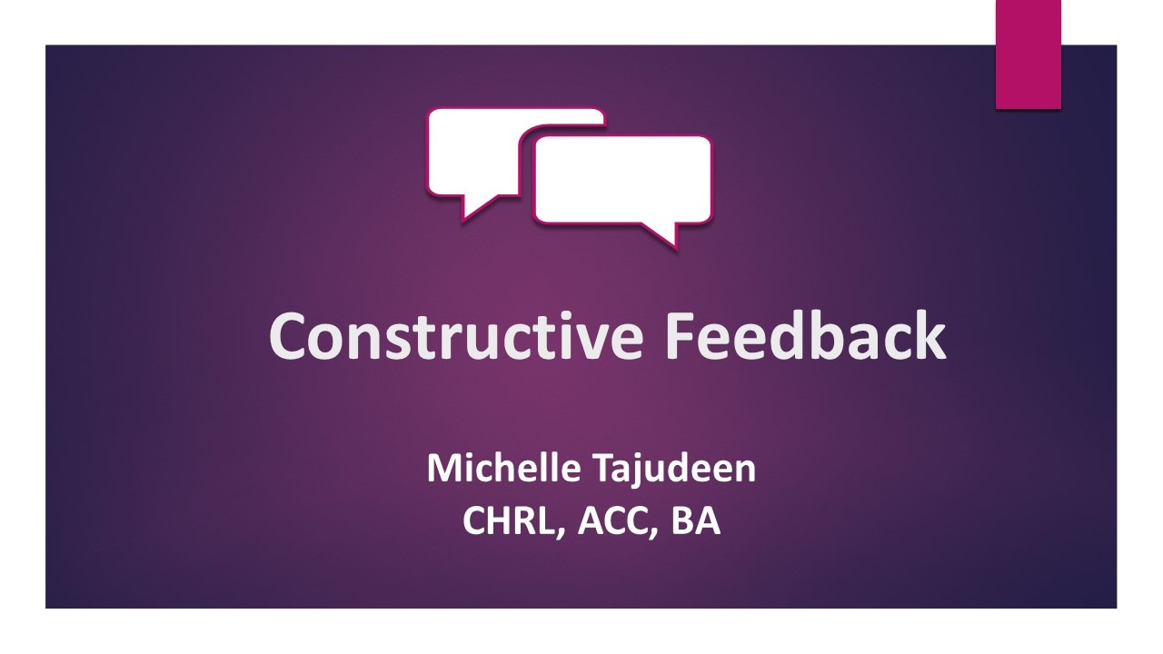 Leadership Fundamentals Constructive Feedback Cpdformula By